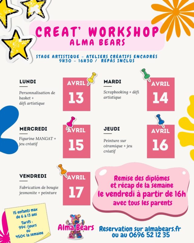 Camp Arts et Fun - Semaine 2 (Alma Bears) à Fort-de-France – Le Guide Timoun