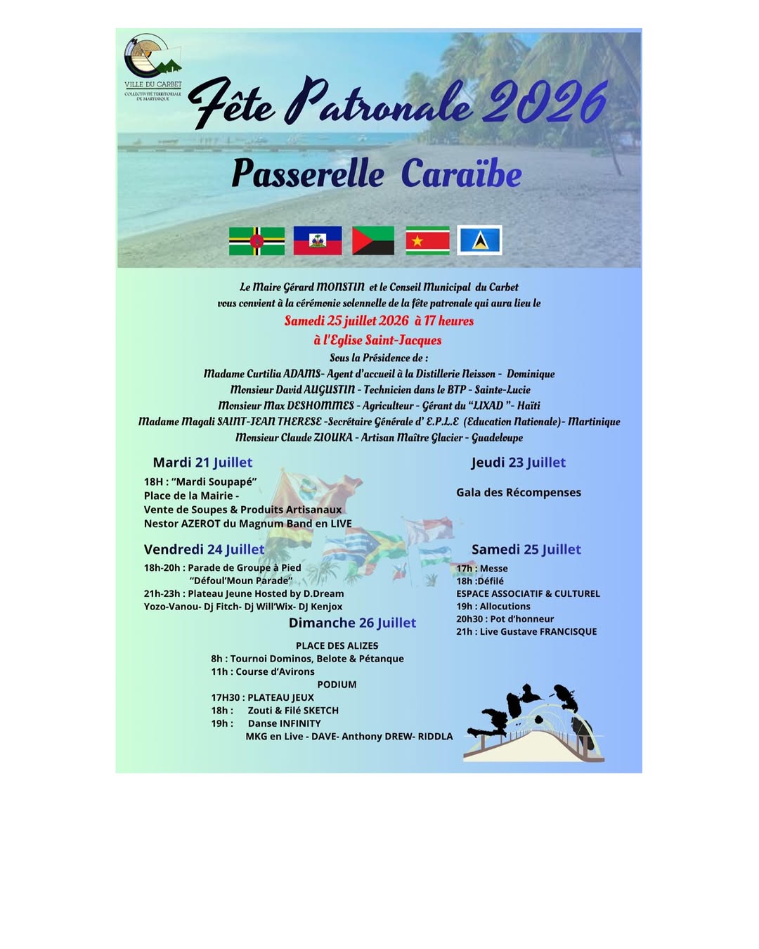 Fête patronale 2026 du Carbet à Le Carbet – Le Guide Timoun