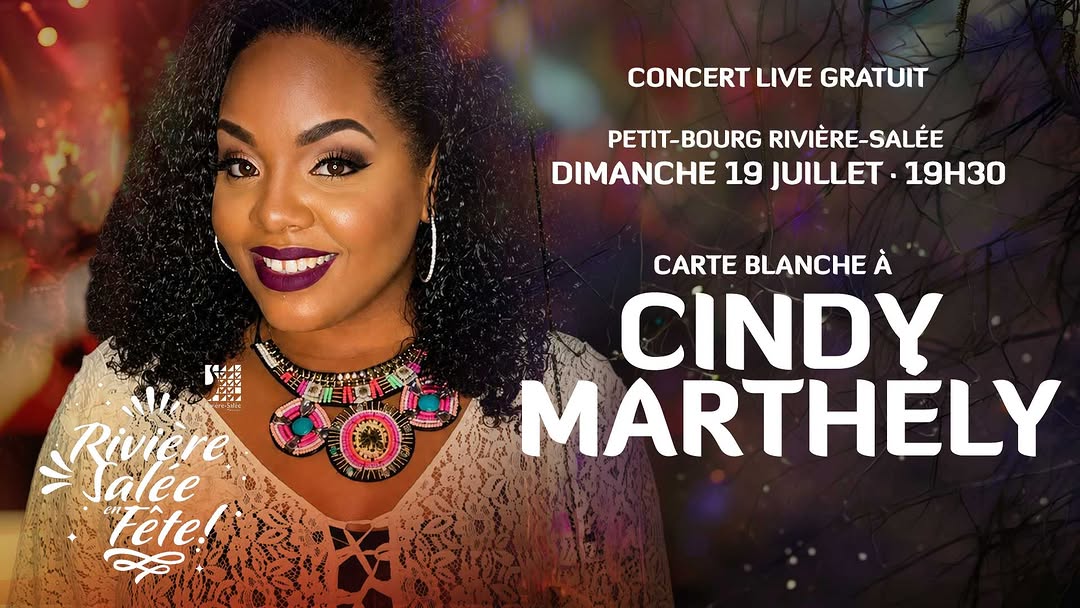 Concert live gratuit à Petit-Bourg avec Cindy Marthély à Petit-Bourg, Rivière-Salée – Le Guide Timoun