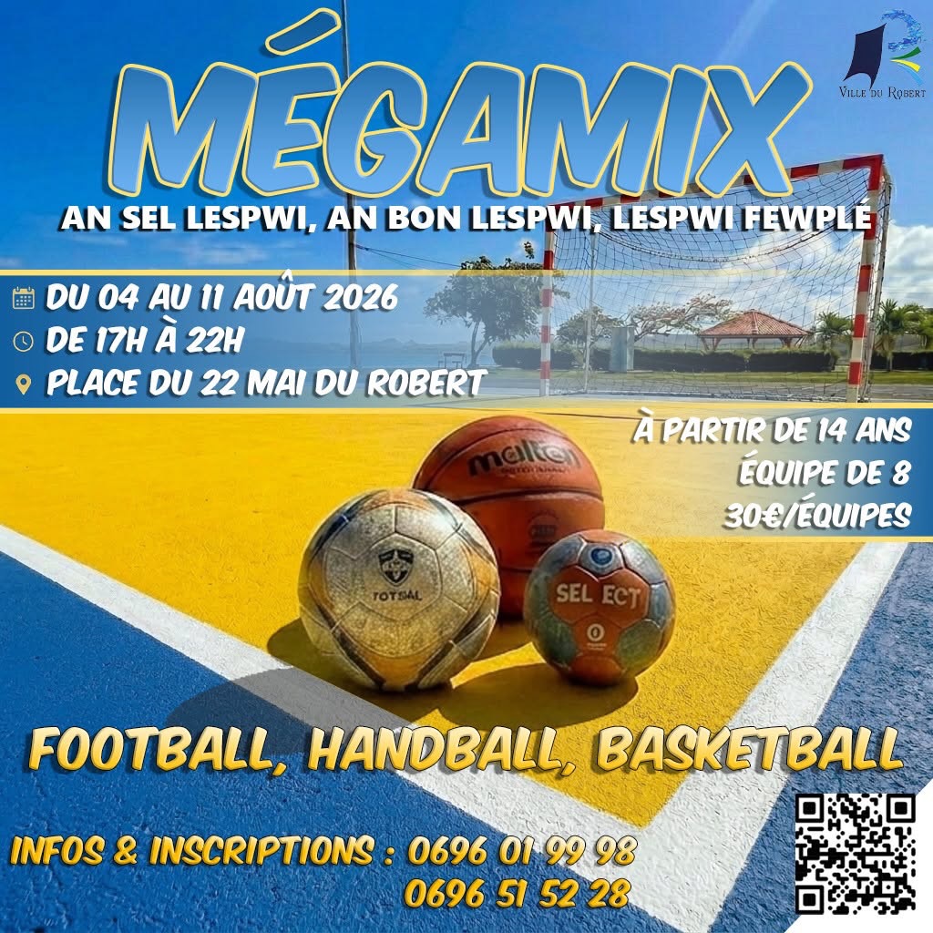 Mégamix : Tournoi multisports familial à Le Robert – Le Guide Timoun