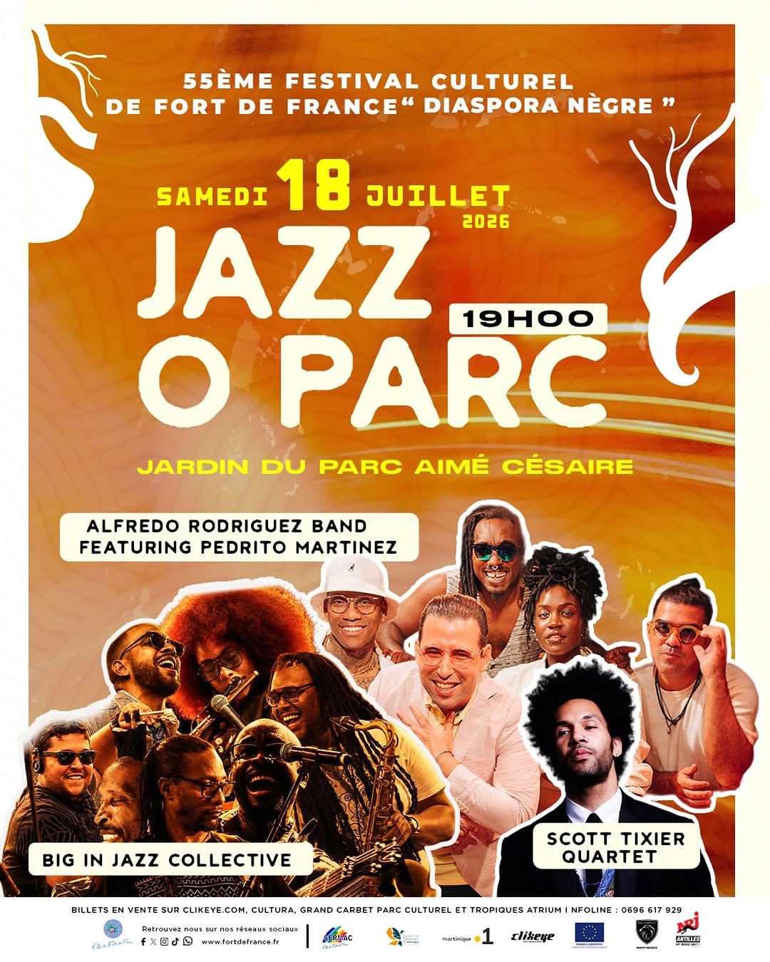 55ème Festival culturel de Fort-de-France « Diaspora Nègre » : Jazz O Parc à Fort-de-France – Le Guide Timoun