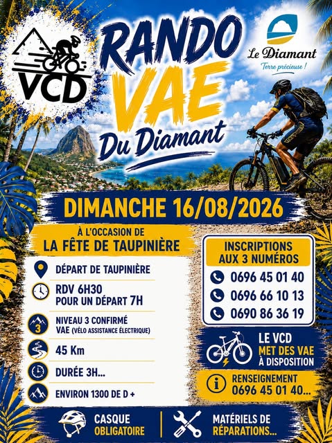 Rando VAE du Diamant à l'occasion de la Fête de Taupinière à Le Diamant – Le Guide Timoun