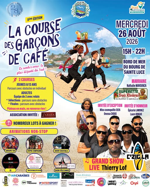La Course des Garçons de Café à Sainte-Luce à Sainte-Luce – Le Guide Timoun