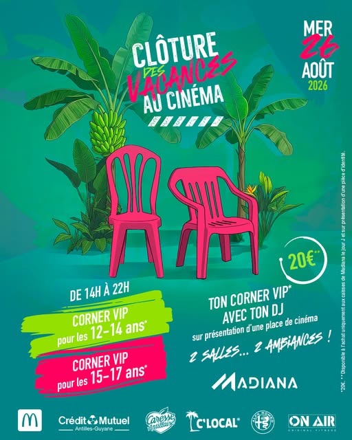 Clôture des Vacances au Cinéma avec un Corner VIP pour ados
