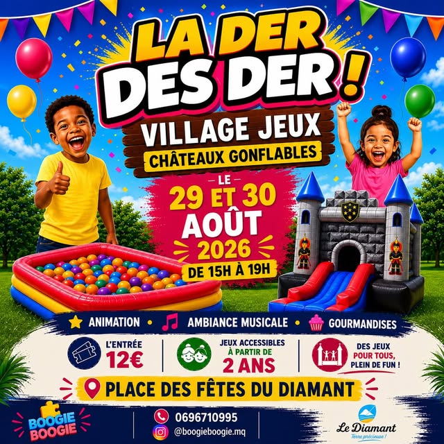 La der des der du Village Jeux et châteaux gonflables à Le Diamant à Le Diamant – Le Guide Timoun