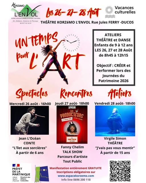 Un temps pour l'art : ateliers, spectacles et rencontres à Ducos à Ducos – Le Guide Timoun