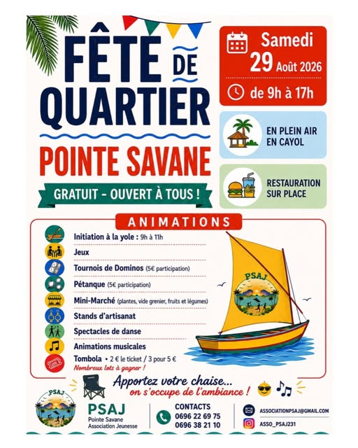 Fête de Quartier Pointe Savane à Pointe Savane – Le Guide Timoun