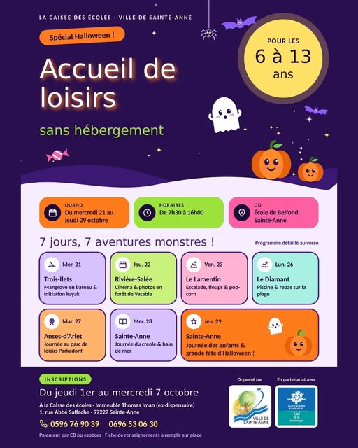 Accueil de loisirs de vacances - Spécial Halloween