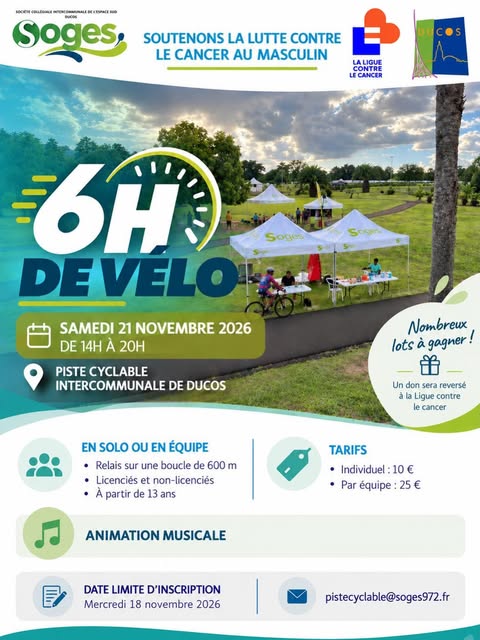 6H de vélo pour la bonne cause